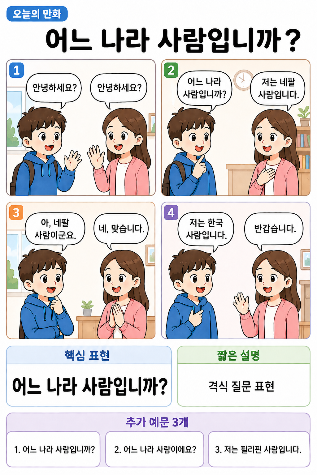 Day 004 | 어느 나라 사람입니까?